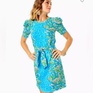 LILLY PULITZER | NWT | Harriet Dress in Cumulus Blue | M